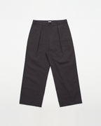 Kuni Pleats Work Pants (Charcoal)
