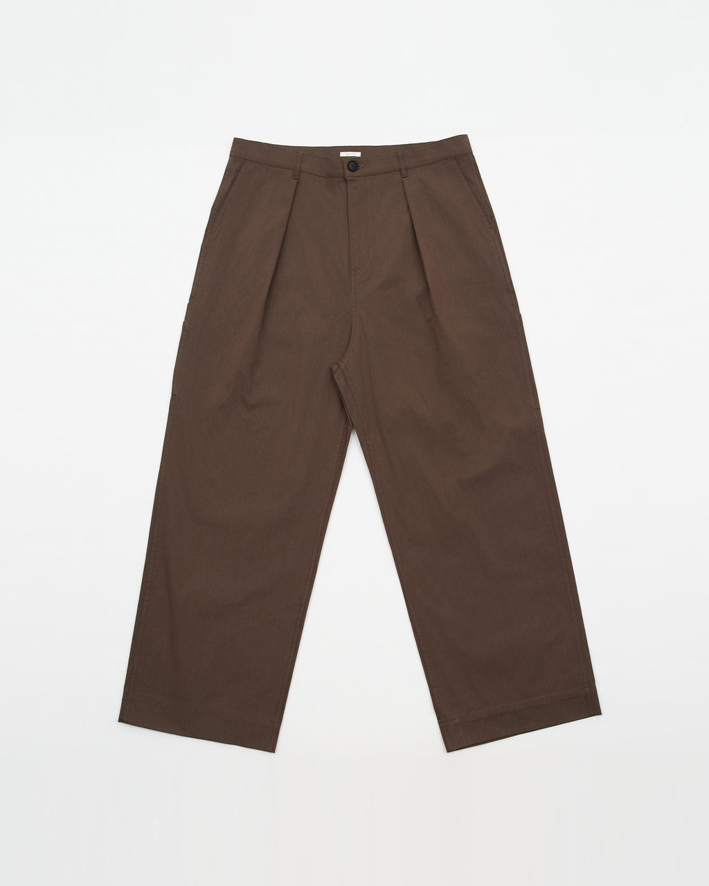 Kuni Pleats Work Pants (Brown)