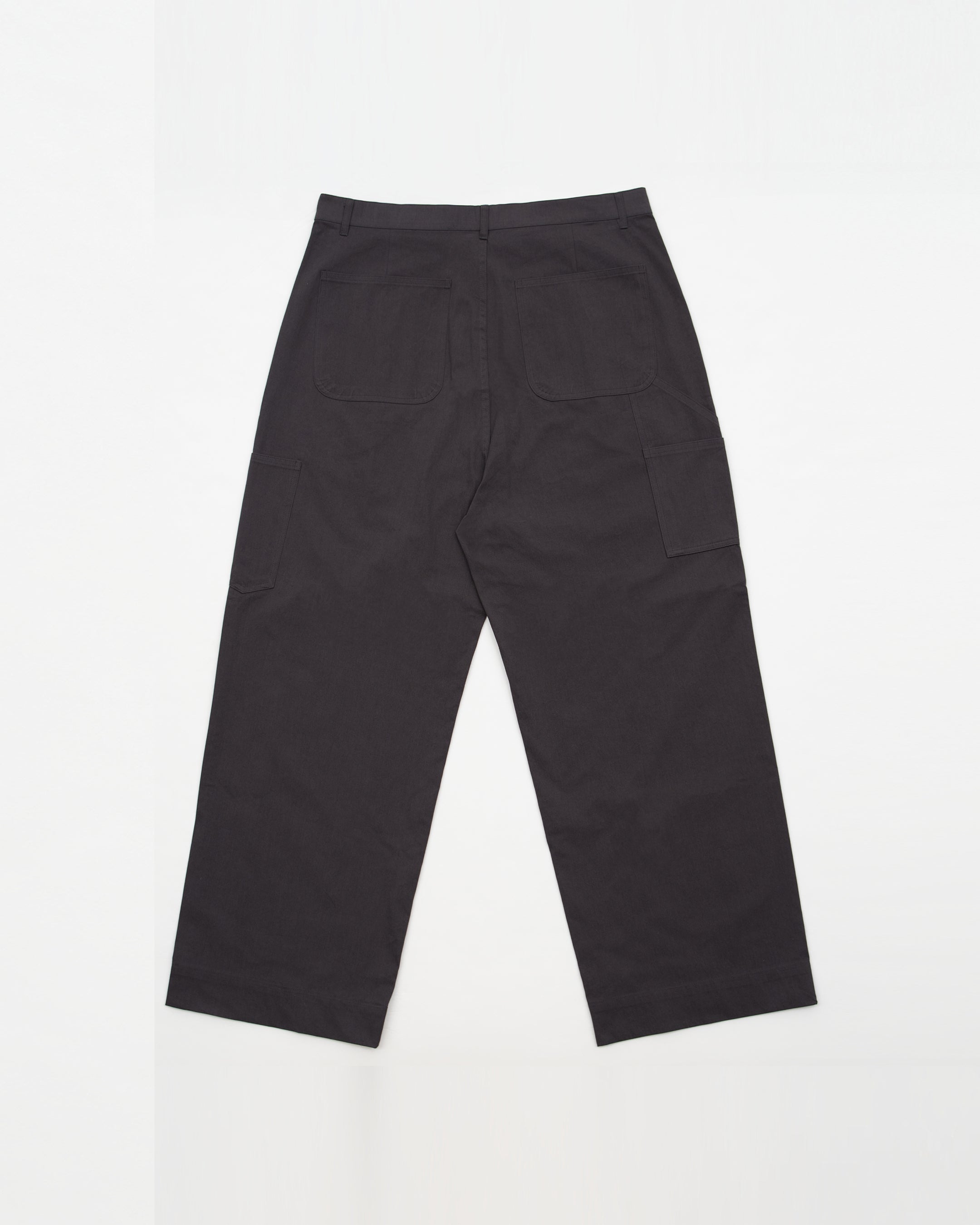 Kuni Pleats Work Pants (Charcoal)