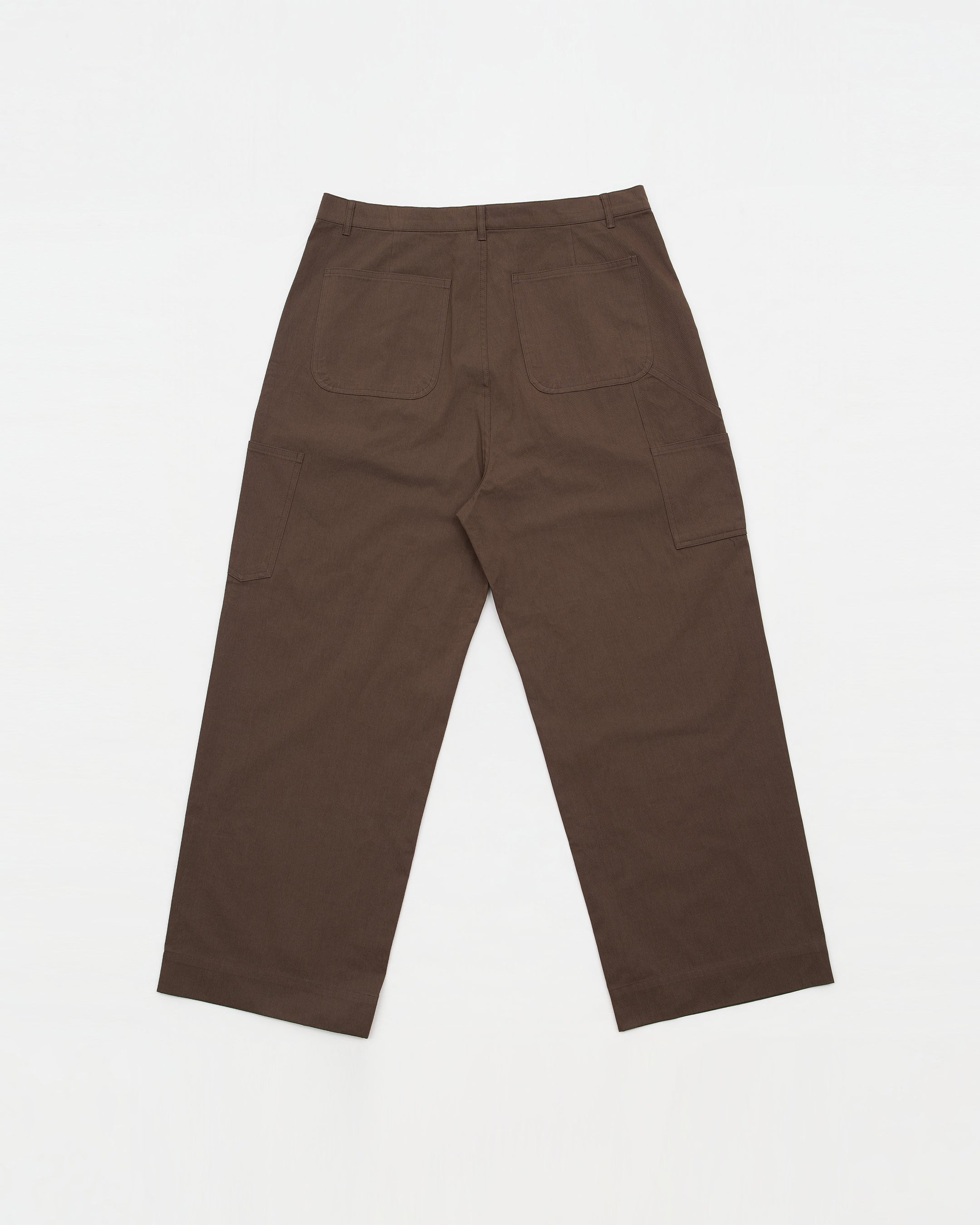 Kuni Pleats Work Pants (Brown)