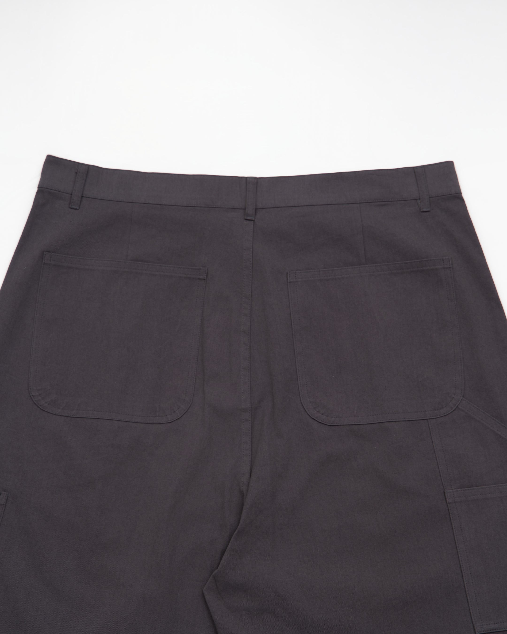 Kuni Pleats Work Pants (Charcoal)
