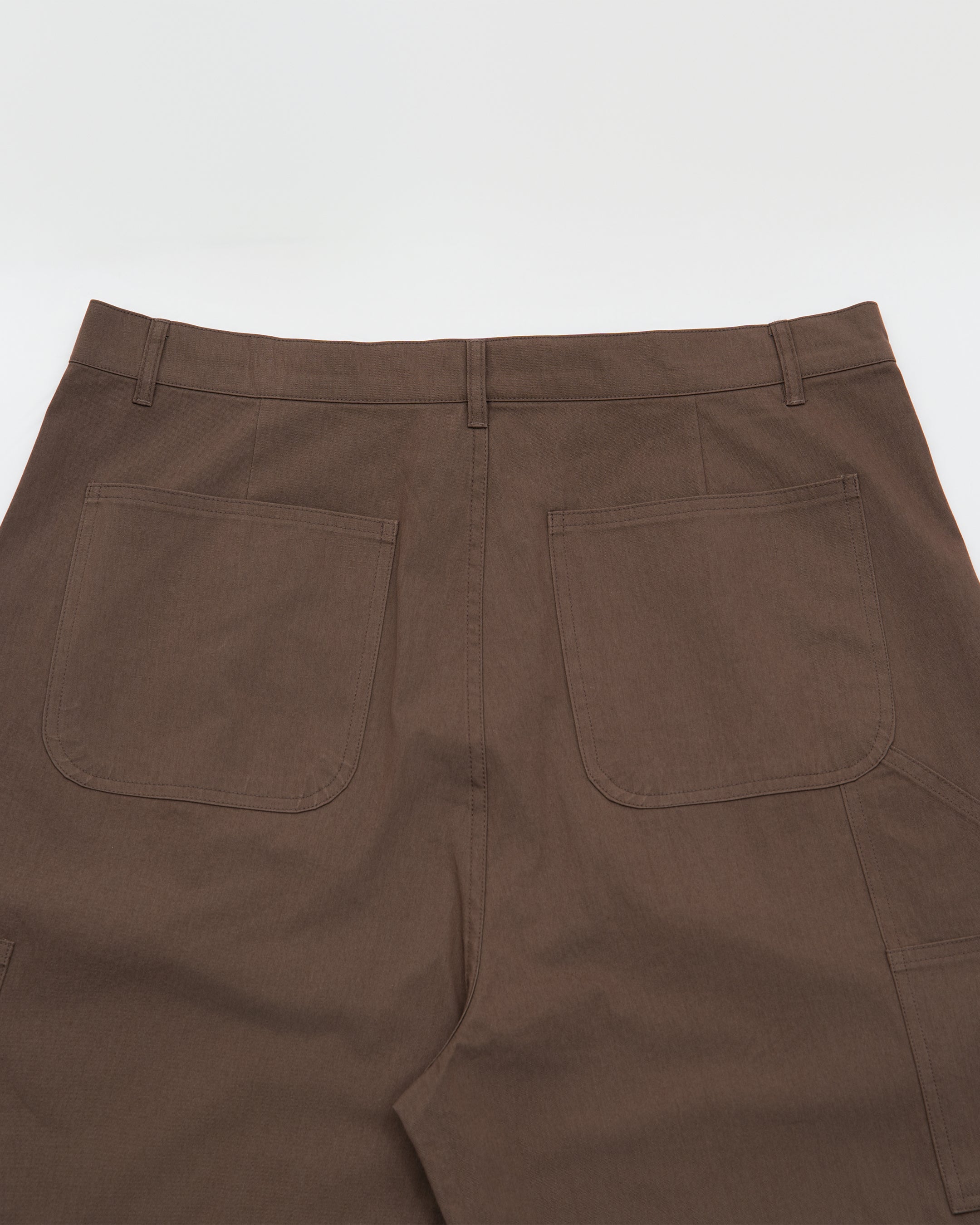 Kuni Pleats Work Pants (Brown)