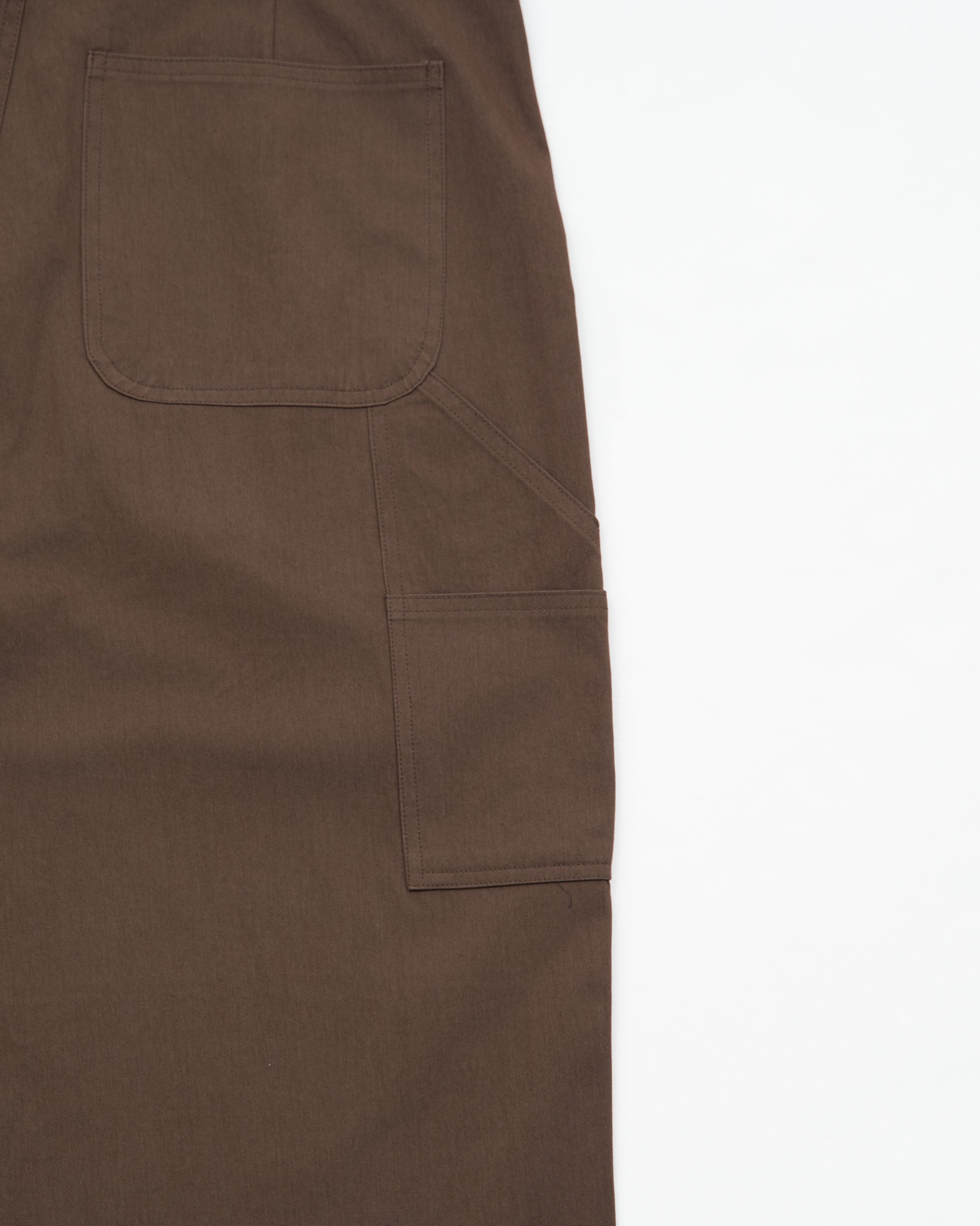 Kuni Pleats Work Pants (Brown)